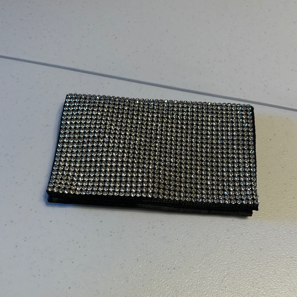 Glamorous Black and Silver Rhinestone Belt